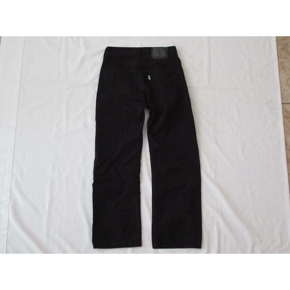 Boys Levis 505 Straight Black Denim Jeans Size 10 Reg Short! Brushed Cotton Warm